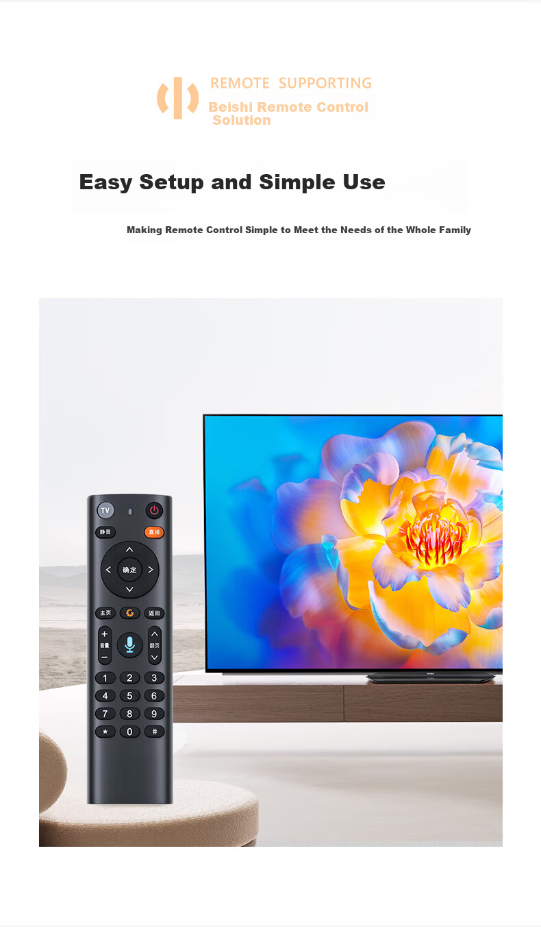 Beishi Voice Remote Control Board for New Guangdong Radio and Television Network Cable Digital Voice TV Set-Top Box 2