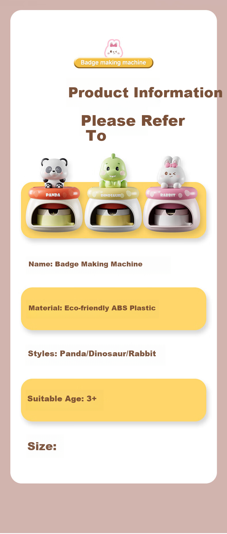 Luoli Children's Toy Guka Set DIY Handmade 10 Sticker Machine Birthday Gift for Girls Ages 3-6 10