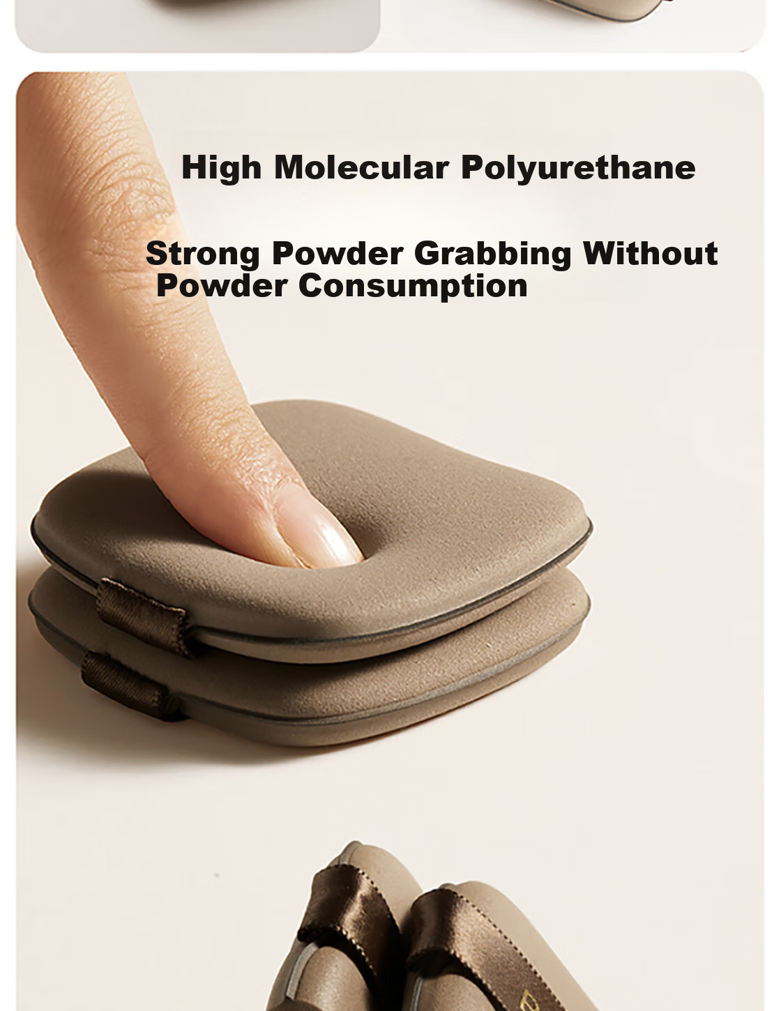MINISO Dual-Use Chocolate Biscuit Multifunctional Powder Puff Set (6 Pieces + Storage Box) 12