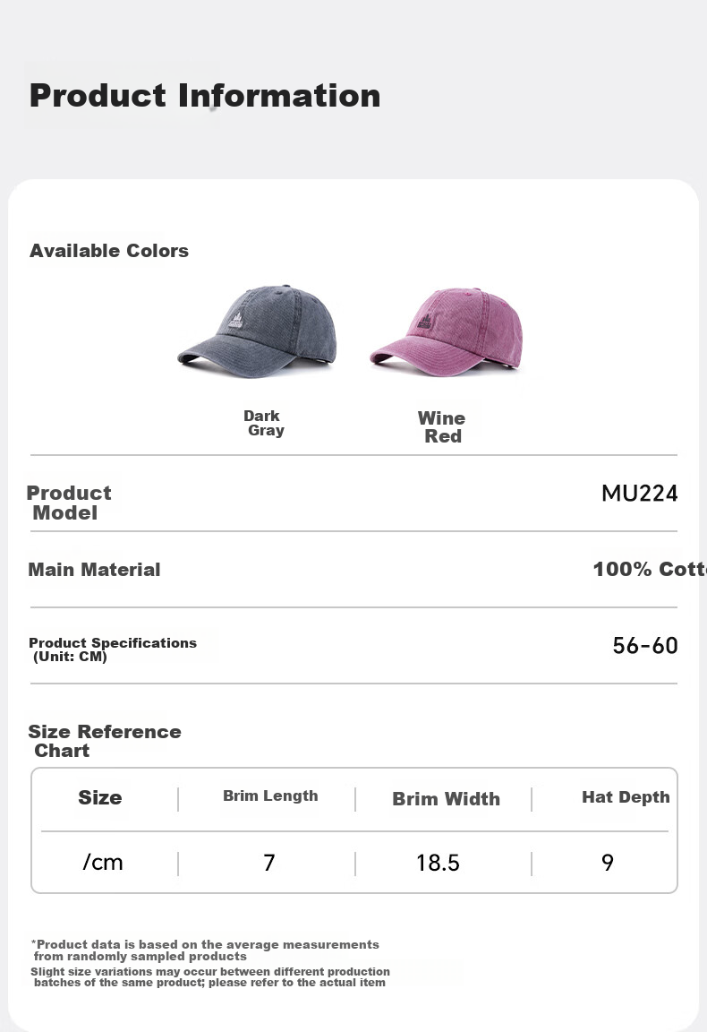 MISSION UV Soft Top Pure Cotton Baseball Cap Unisex Four Seasons Outdoor Casual Sunshade Sunscreen Duckbill Hat Versatile Slim Face Hat 6
