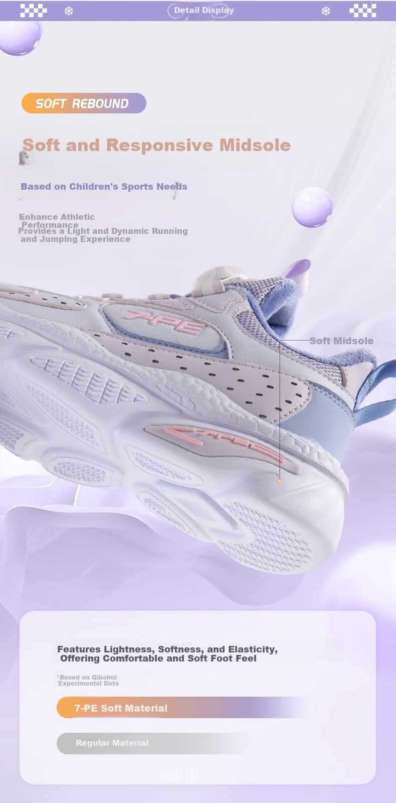7-PE Girls' Winter 2026 New Plush Lined Double Cotton Shoes Non-Slip Soft Sole Waterproof Leather Children's Sports Shoes 6