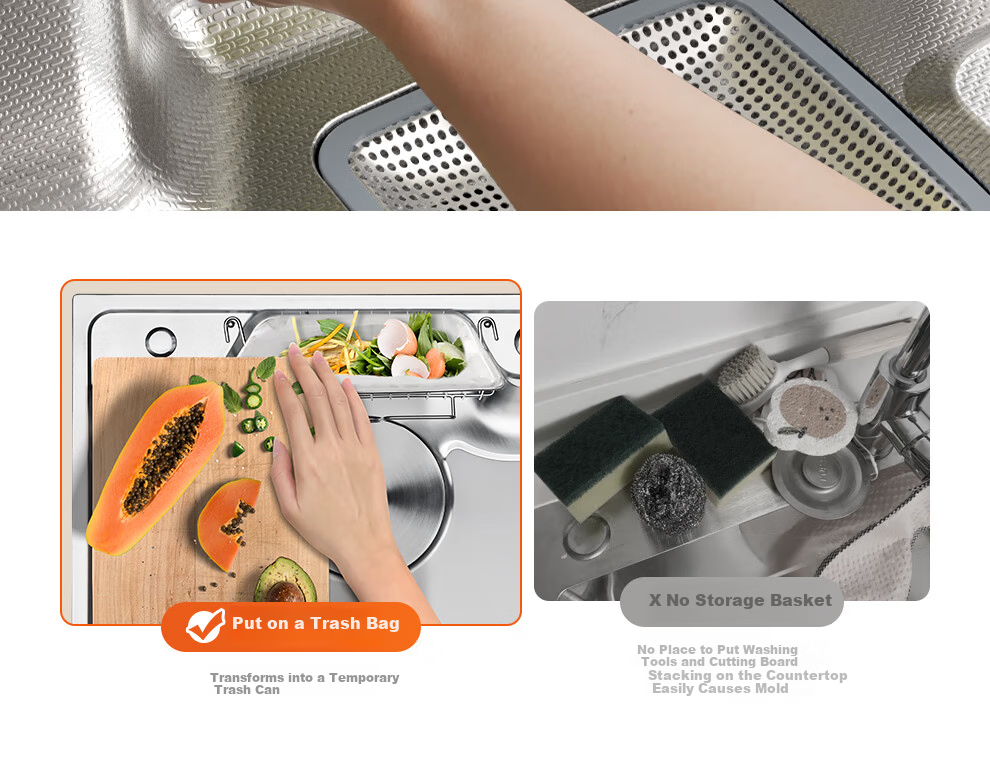 Arrow Treasure Basin 304 Stainless Steel Kitchen Sink Large Single Bowl Japanese Style Vegetable Washing Basin [15% Renewal Subsidy] 29