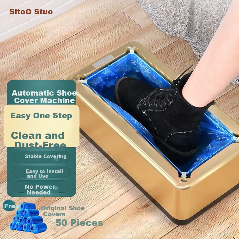Sitoo Fully Automatic High-End Home Disposable Shoe Cover Machine Foot Covering Machine Office Shoe Film Machine with Shoe Covers Included