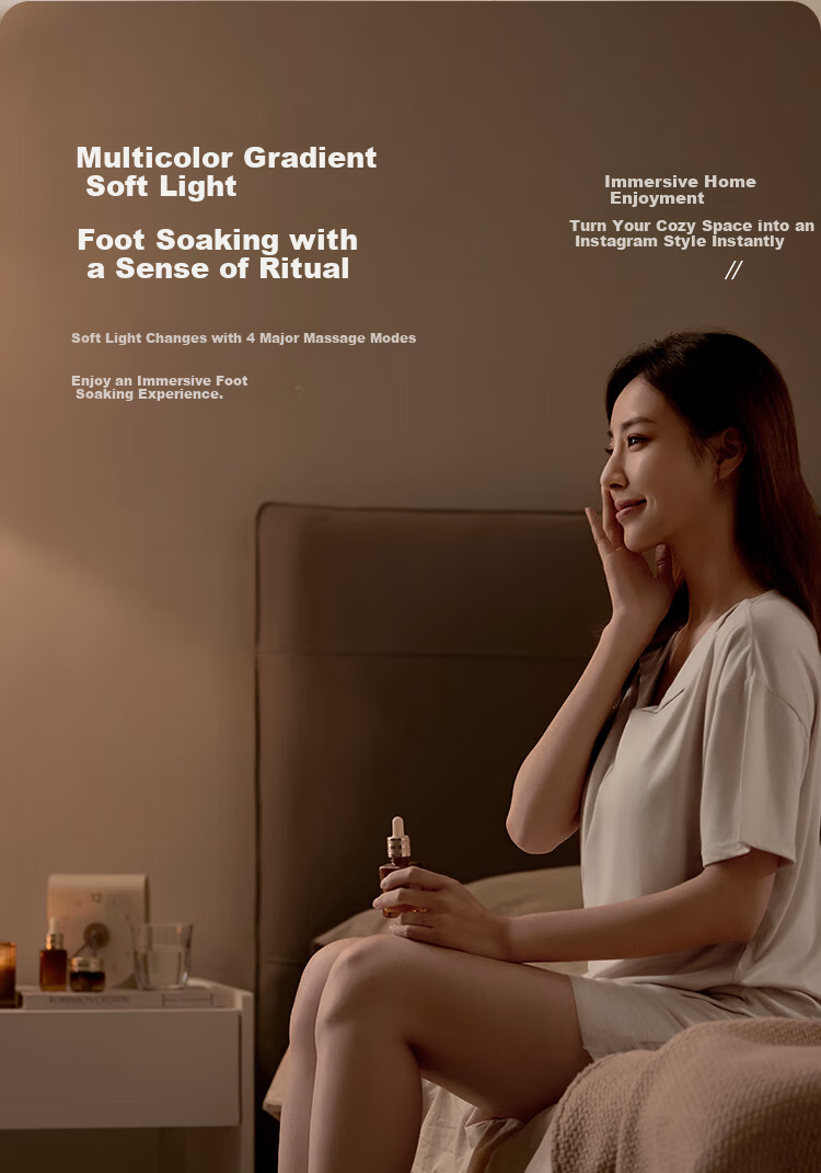 PHILIPS Foot Bath Bucket Automatic Massage Heating Intelligent Sterilization Knee Protection Steaming [Mid-Autumn Festival Gift] Birthday Present for Parents And Elders 3215F 5