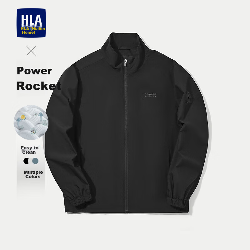 HLAHLA Men's Rocket Power Sports Stand Collar Printed Jacket Autumn