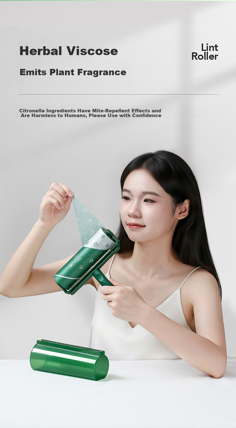 LYNN Universal Mite Removal Lint Roller Paper 16cm 4 Rolls 360 Sheets Replacement Sticky Paper for Lint Roller Cat Hair 10