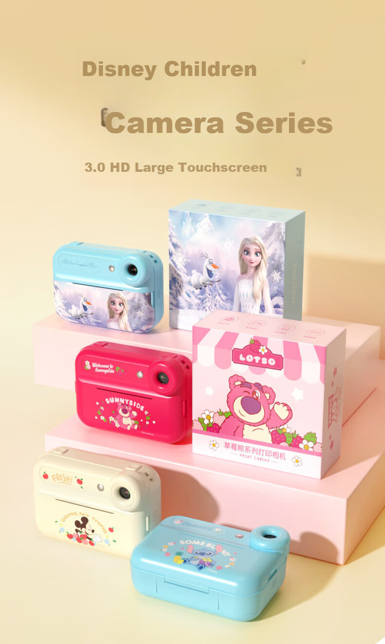 Disney Kids Instant Camera Color Photo Paper 3 Rolls [Free Gift, Do Not Purchase] 1