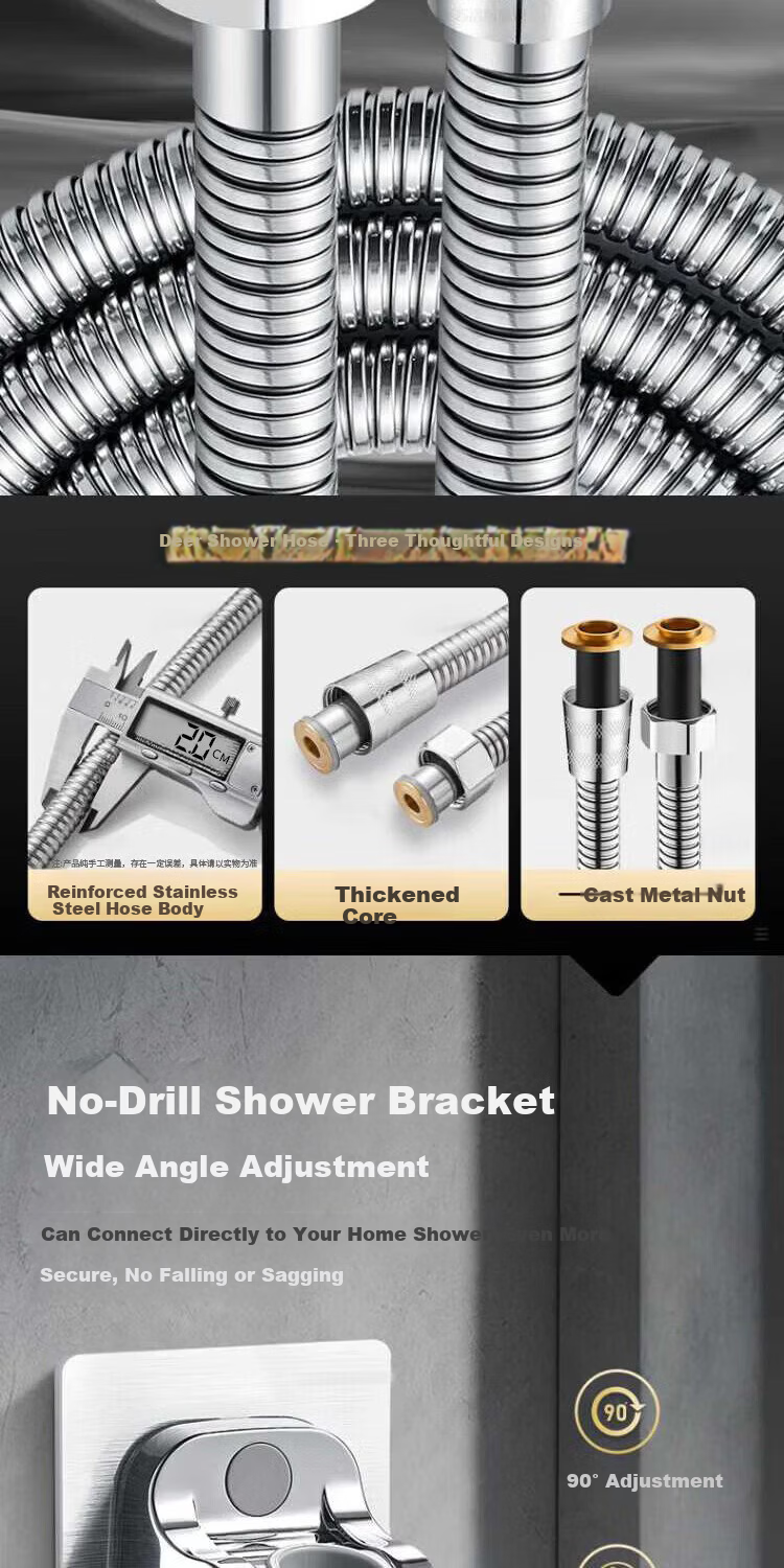 Del 28-Year Brand Shower Faucet Set Simple Mixing Valve Bathroom Hot and Cold Large Water Flow Shower Head 15