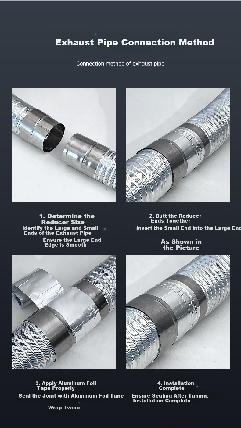 Behind the Scenes Hero Thickened Stainless Steel Exhaust Pipe Gas Water Heater Chimney Outdoor Anti-Backflow Explosion-Proof Universal Accessory [Diameter 60mm Length 50cm] 12