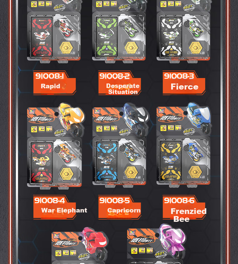 IDoon Soogoo Motorcycle Boys Birthday Gift Toy Set Inertia Car with Track - High Power 19