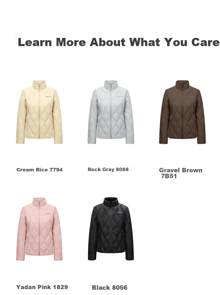 Bosideng Spring Autumn 90% Goose Down Lightweight Stand Collar Slim Fit Short Casual Versatile Comfortable Women's Down Jacket 20