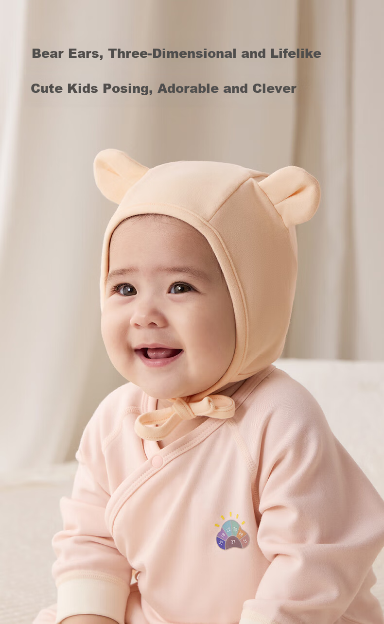 October Crystal Baby Hat Fontanelle Cap Autumn Winter Newborn Infant Cap Unisex 0-3-6 Months 8
