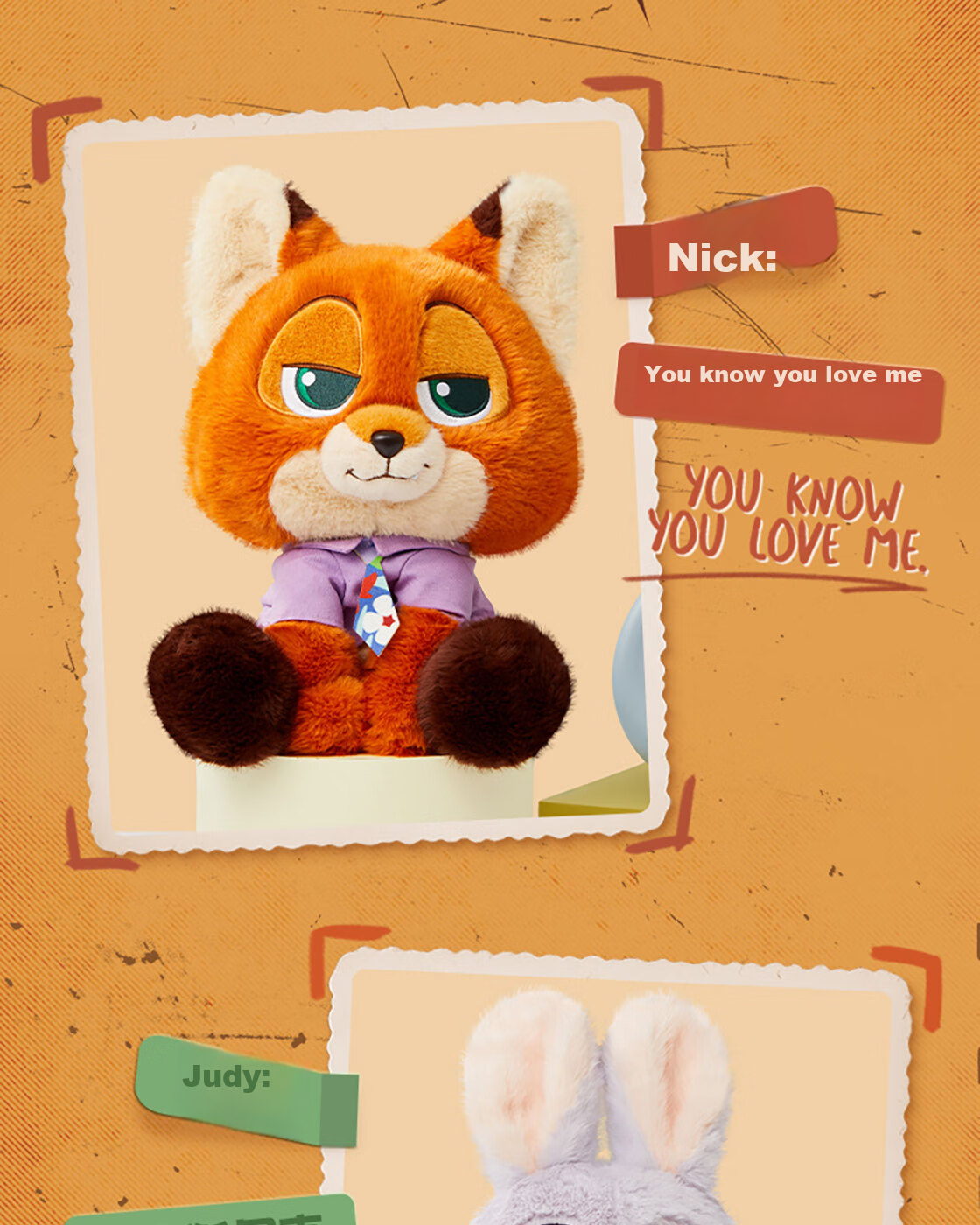 MINISO Disney Zootopia Nick No.10 Costume Sitting Plush Toy Birthday Gift 3