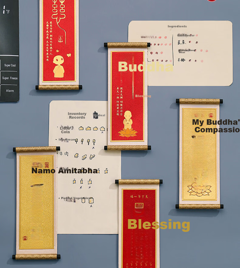 Xiaodiaojiang Fu Character Refrigerator Magnet Chinese Style Beijing Palace Museum Cultural Creative Gift Unique Creative Souvenir Birthday Gift for Friends Teachers Students Custom Souvenir 4