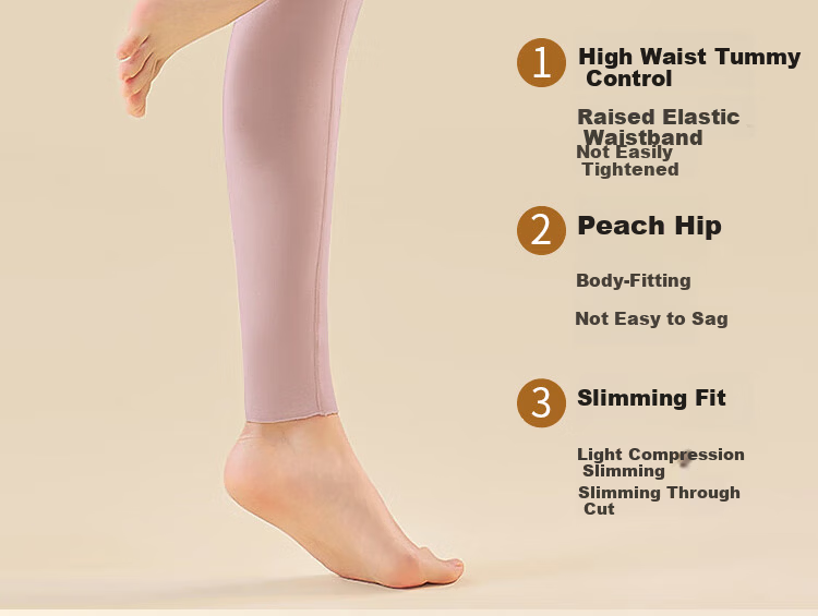 Langsha Women's Thermal Pants Winter Fleece Lined Thickened High Waist Double Layer Tummy Control Lambswool Seamless Cotton Leggings 13