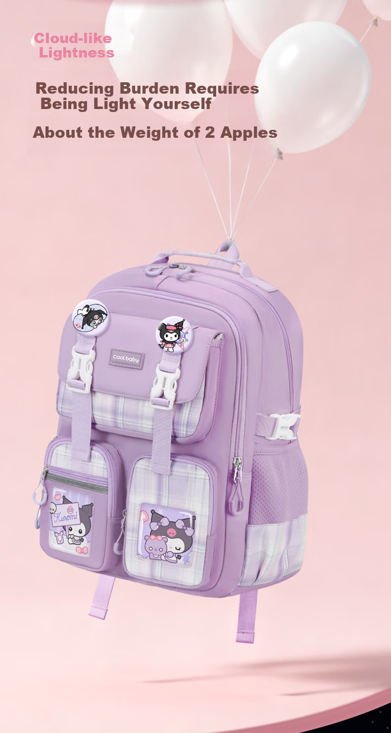 COOLBABY Backpack for Elementary Students Children's Ergonomic Lightweight Boys Girls Grades 3-6-9 Middle School High-Quality Schoolbag 9
