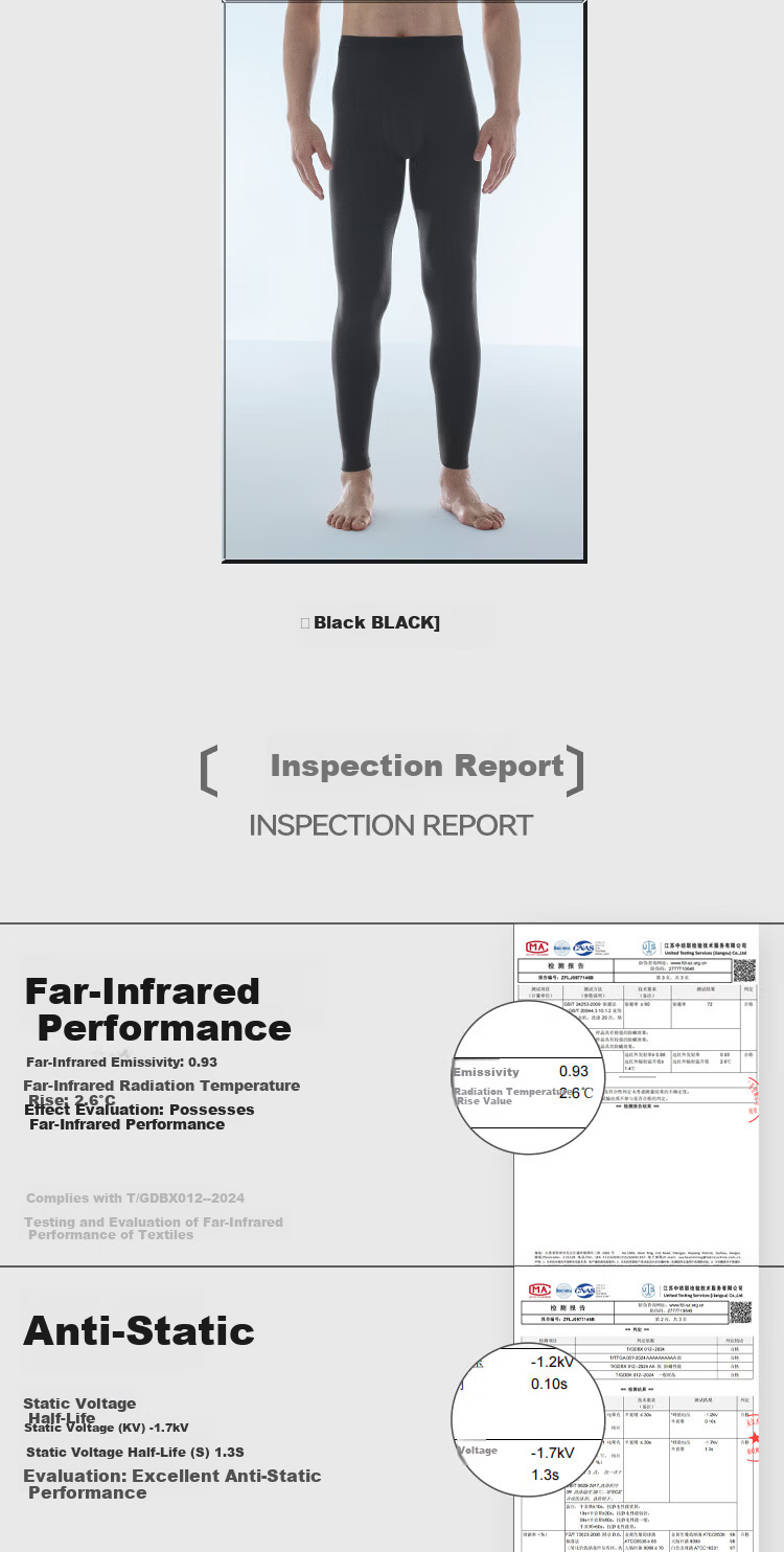 HLA [Xiao Huo Air00001] Men's Thermal Pants Double-Sided Fleece 180g Antibacterial Heating Milk Protein Thin Autumn Trousers 2-Pack 14