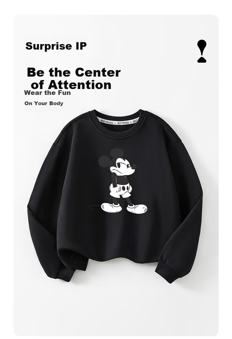 Disney Baby Children's Sweatshirt Unisex Long Sleeve Top Toddler Spring Casual Wear Dark Blue 110 3
