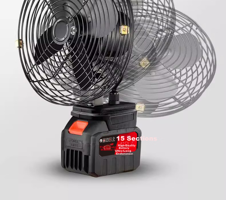Wulang Machinery Wireless Long-Lasting Lithium Battery High-Power Rechargeable Outdoor Portable Stall Cooling Fan 24