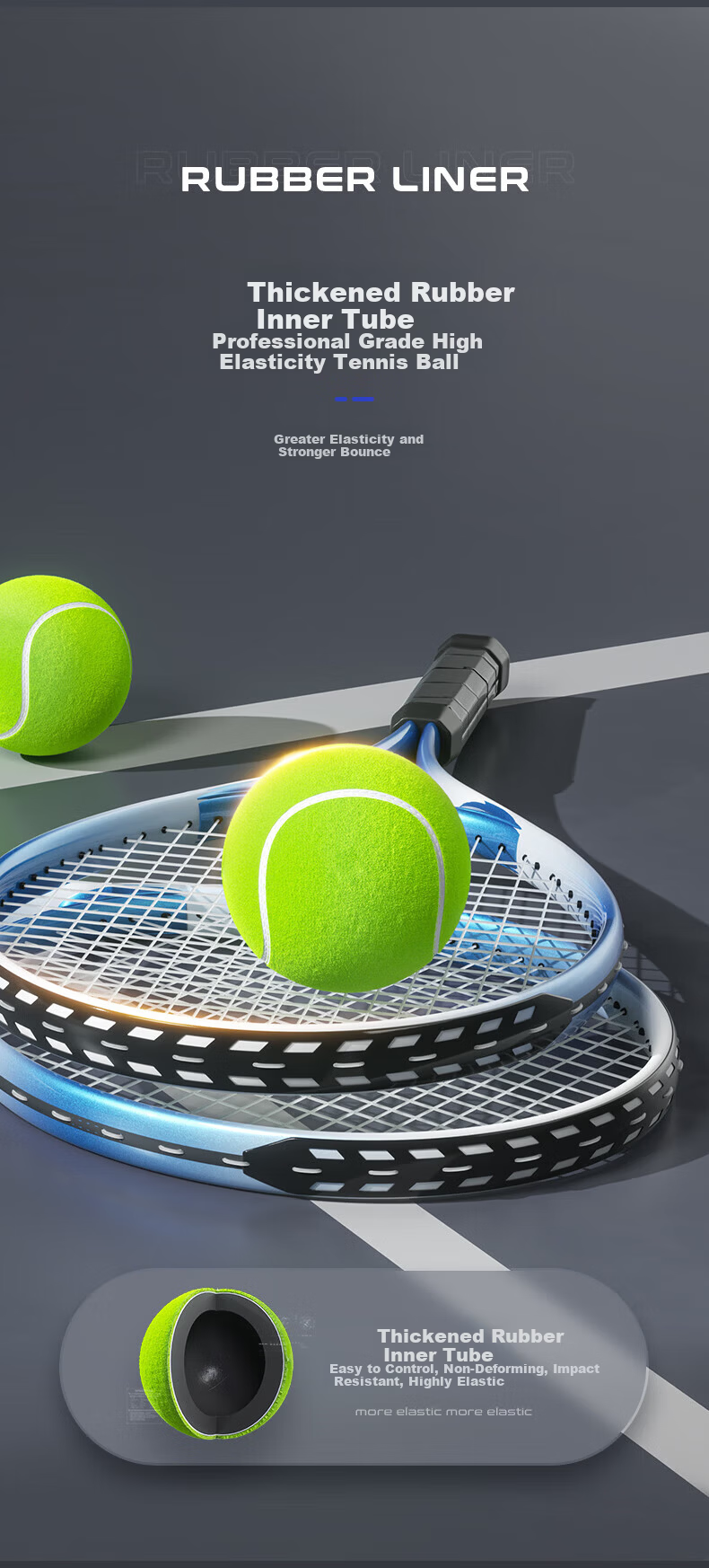 Murcia Tennis Trainer Single Player Rebound Band String Tennis Racket Parent-Child Automatic Rope Fixed Kids Solo Practice Toy 6