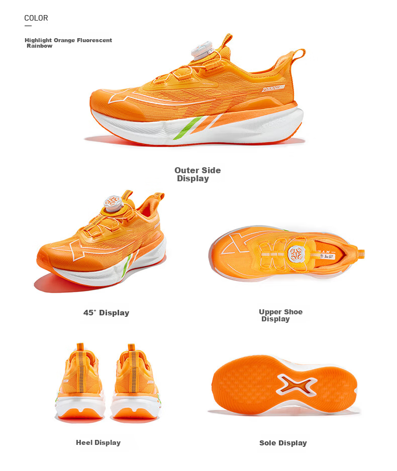 XTEP Kids Boys 2000 Kilometers 2nd Generation Upgraded Marathon Running Shoes Sail White/Silver Size 38 19