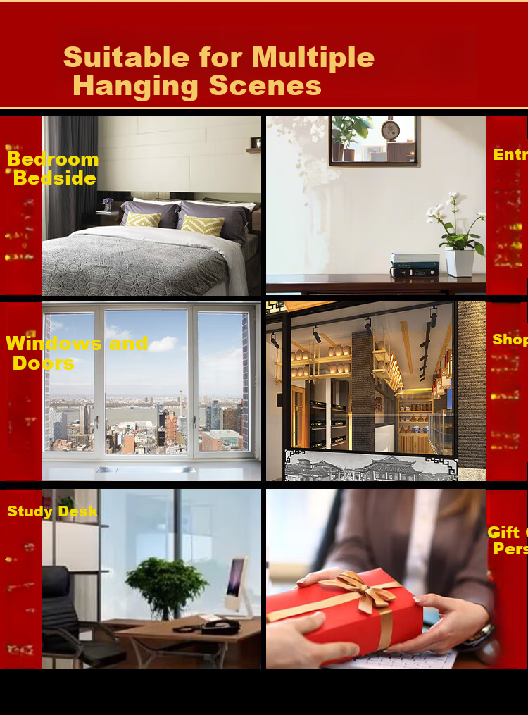 Feng Shui Pavilion Five Emperor Coins Pendant Brass Gourd with Cinnabar for Doorway Bedroom Kitchen Balcony Hanging Decor 10