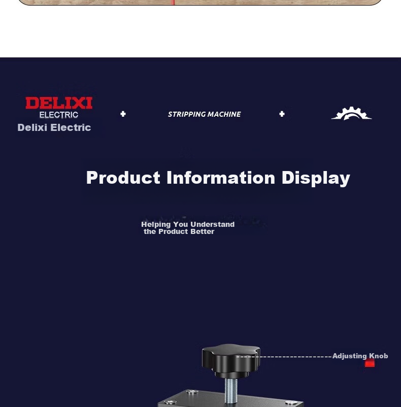 Delixi Electric Wire Stripping Machine Household Copper Wire Peeling Tool Cable Stripper Peeler Device 24
