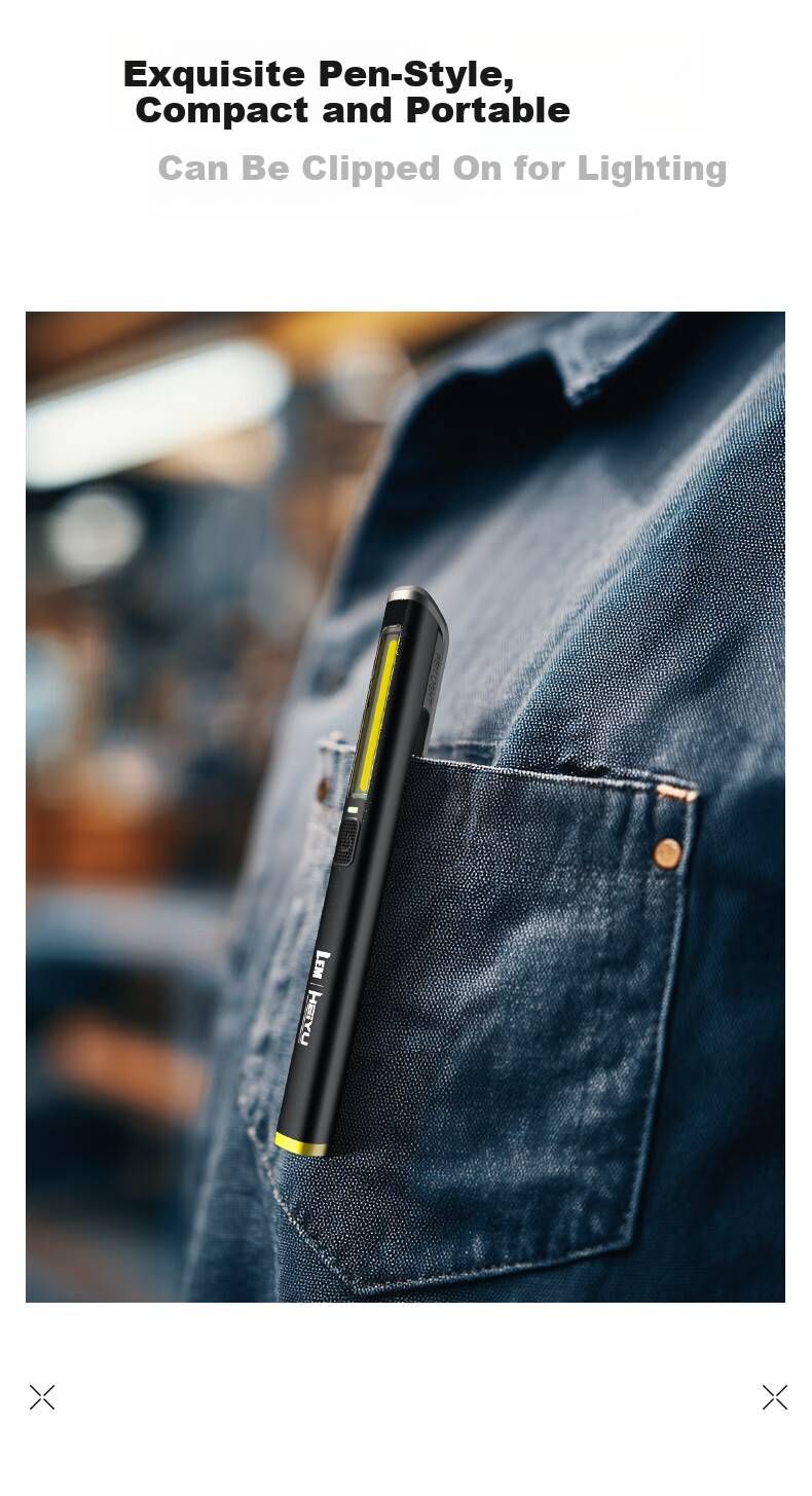LEM Pen-Style High-Brightness Flashlight Compact Portable Work Light Automotive Repair Magnetic Rechargeable Multifunctional Inspection Tool 13