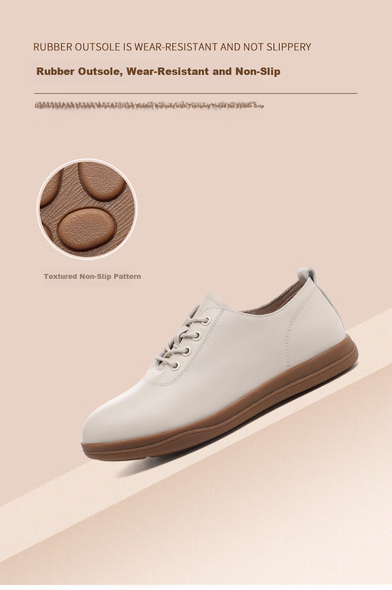 Red Dragonfly Women's Casual Shoes Versatile INS Trend Soft Sole Sports Shoes Korean Style WLB155111 Beige Size 38 4