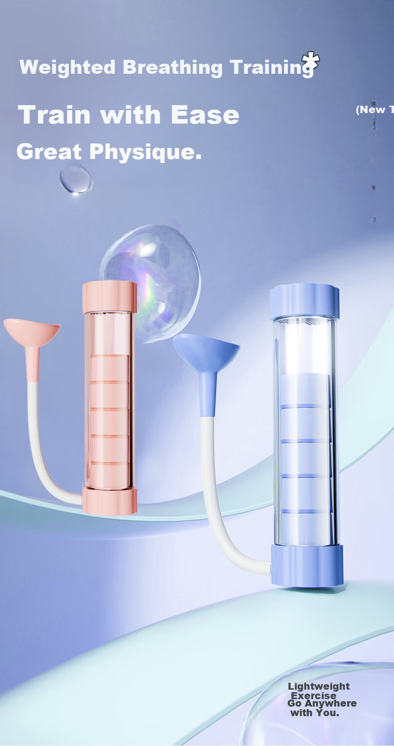 Oufanda Adjustable Breathing Dumbbell Diaphragmatic Breathing Trainer Lung Capacity Exerciser Abs Vest Line Pelvic Floor Muscle Face Slimming Device 3