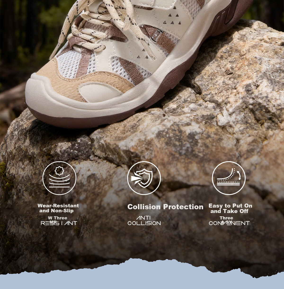 Camel Kids Outdoor Casual Shoes Spring Summer Mesh Breathable Non-slip Hiking Shoes Fashion Colorblock for Older Children 2