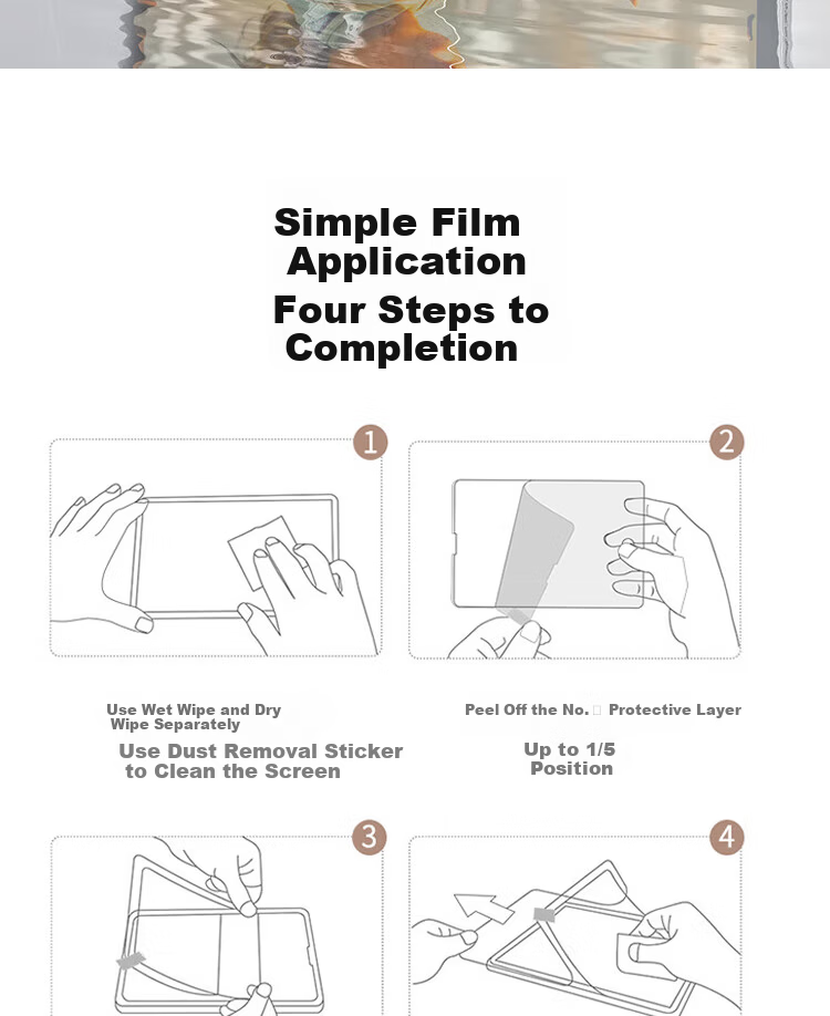 ESCASE Matte Paper-Like Screen Protector for iPad Pro 11 2024 M4 Chip Tablet, Compatible with Handwriting and Drawing 12