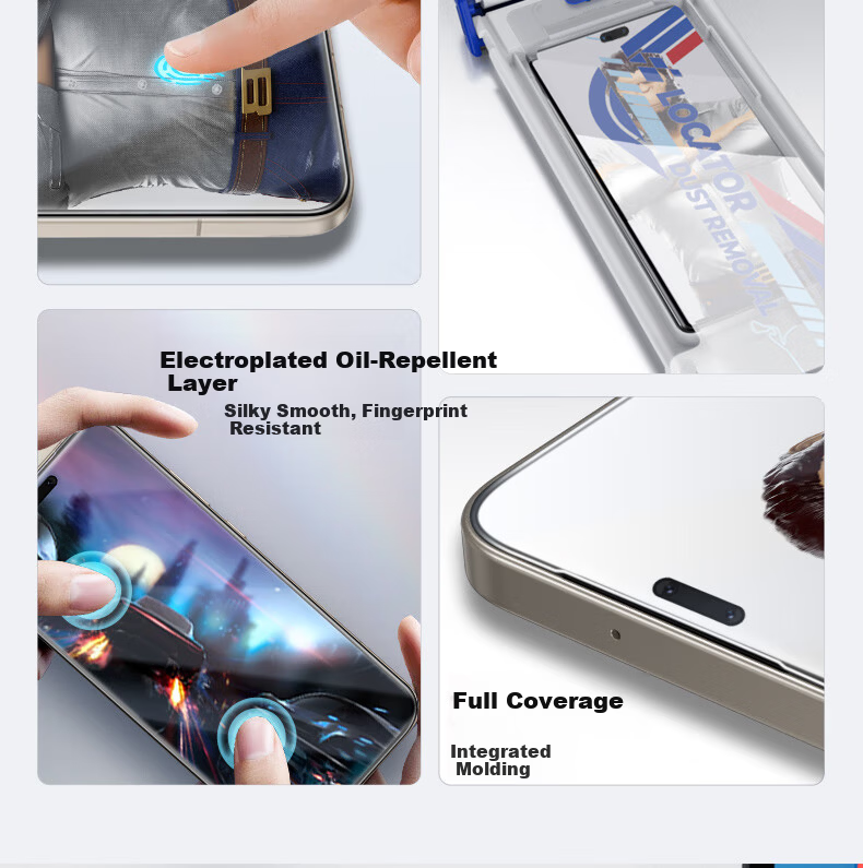 Mr. Blue Gorilla 3D Curved Edge Screen Protector for Honor Magic8 Pro/RSR Porsche Edition - Dust-Free High Transparency Anti-Drop Tempered Glass Film 2