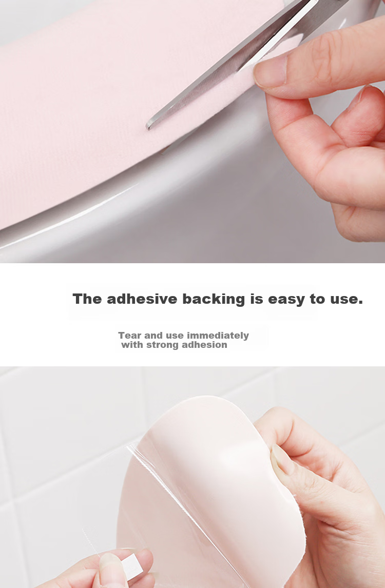 Yunjie Adhesive Toilet Seat Covers Washable Thickened Toilet Mats Home Use Toilet Seat Covers 6 Pairs (12 Pieces) 5