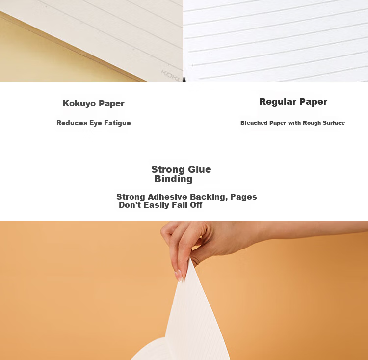 KOKUYO Campus Notebook Kraft Paper Series A5 Student Grid Notebook 60 Pages WCN-CNB3666 13