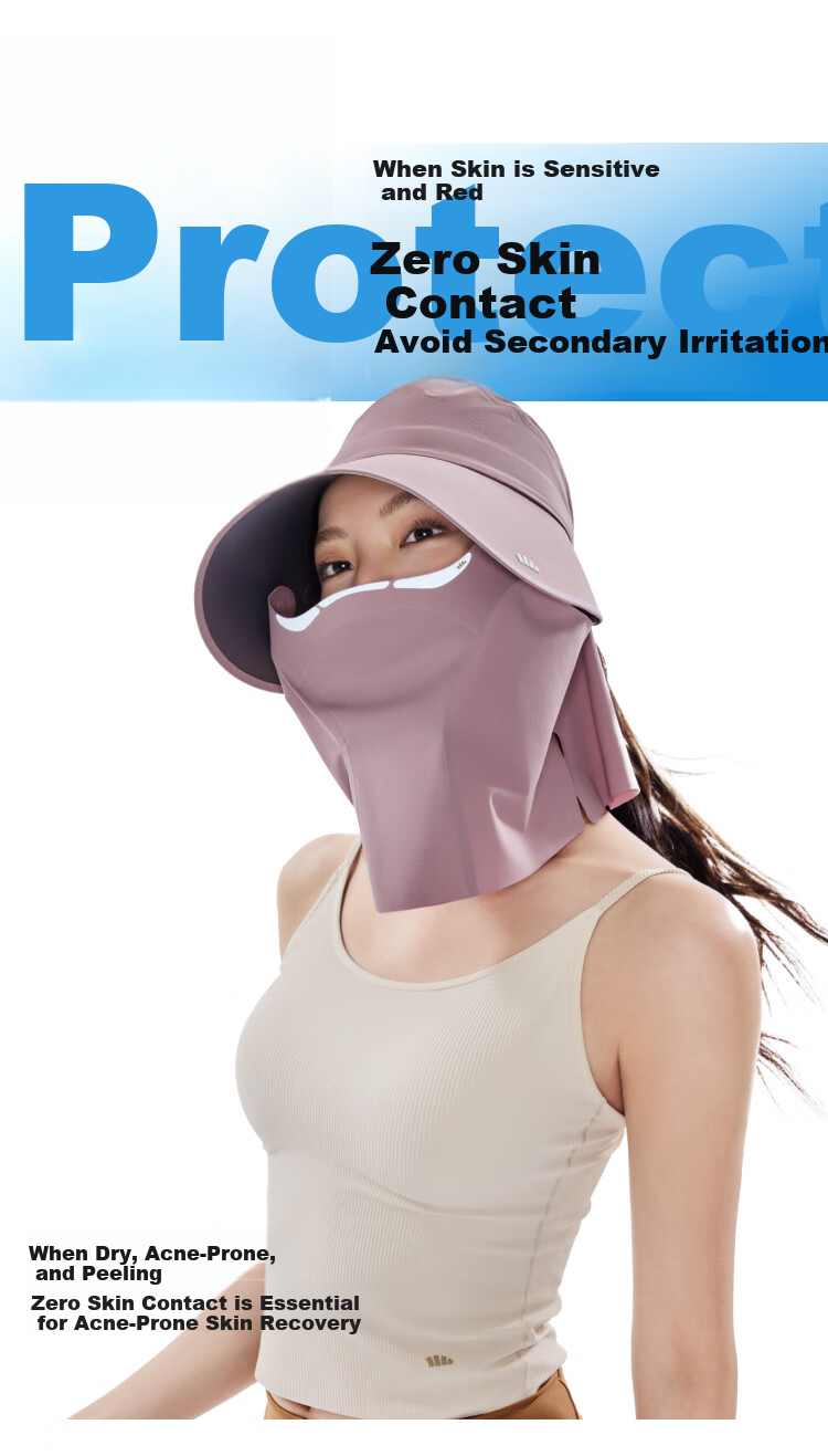 Beneunder Winter Sun Protection Hat with Magnetic Face Mask, Bucket Hat for Men and Women, Black 29