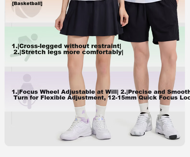 KAWASAKI Unisex Badminton Socks Running Training Sweat-Absorbing Non-Slip Sports Socks D6609 Blue/Grey/Purple (3 Pairs) 14