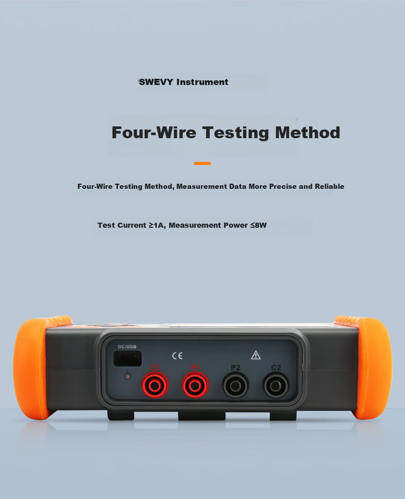Suwei Milliohm Meter DC Low Resistance Tester Micro Ohmmeter Ohmmeter Micro Ohm Meter Milliohm Resistance Tester SW6205 7