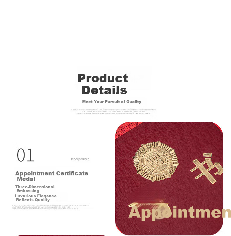Tianshun A4 Appointment Letter, Employment Contract, Engagement Letter, Appointment Letter, Custom-Made Appointment Letter Cover, Certificate Cover, Outer Cover, Inner Pages, Printing Customization, LOGO, 12K Size, 10 Books Per Pack (Including 20 A4 Inner Pages) 6