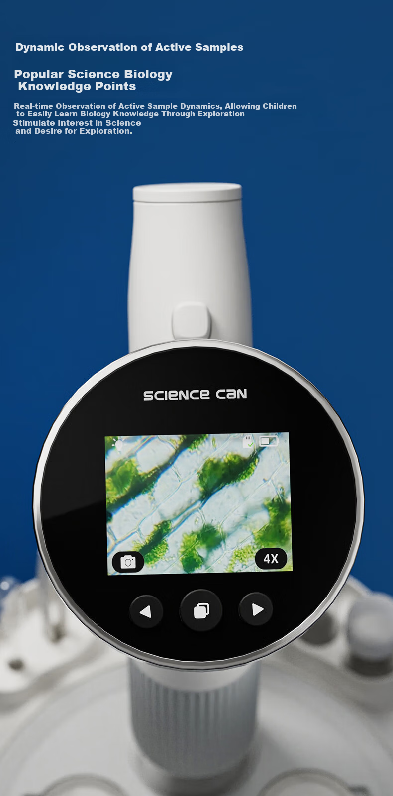 Science Can Screen Microscope Portable Professional Electronic Toy for Middle School Students Boys and Girls Children's Day Gift 7