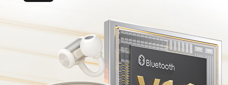 IKF Zhaoyue Clip-on Bluetooth Earphones Wireless Open Bone Conduction Non-In-Ear Zero Sensation Cushion Ultra-Long Battery Life Sports for Huawei Apple Yunyan White 54
