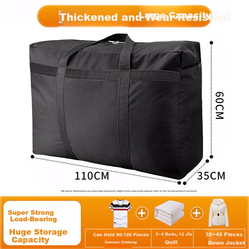Jing Hui Si Chuang 600D Oxford Cloth Moving Packing Bag Travel Bag Courier Woven Bag Quilt Storage Bag Organizer Luggage Bag 2