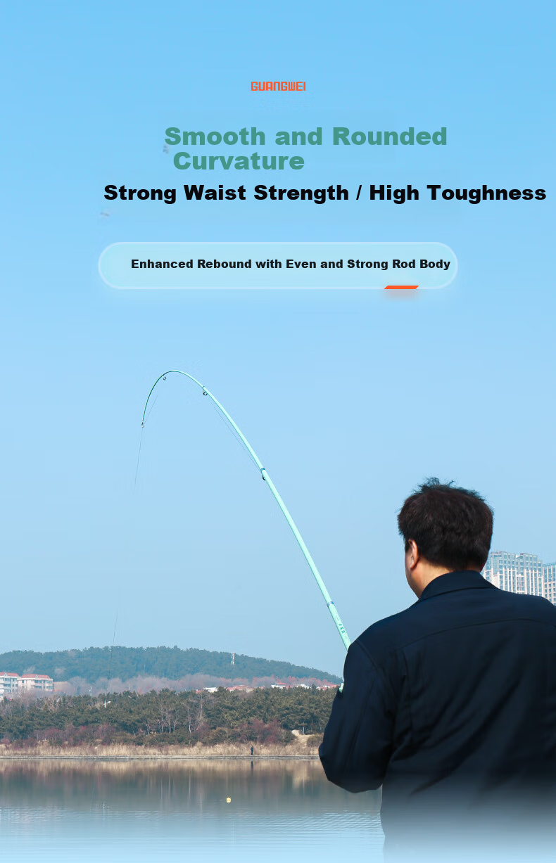 Guangwei Xiyu 3m Sea Fishing Rod Casting Rod Super Hard Fishing Pole Sea Rod 5