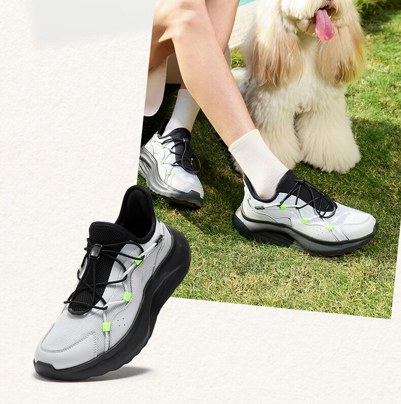 361° Men's Sports Shoes Tofu Shoes Spring Summer Breathable Thick Sole Comfortable Slip-On Casual Dad Shoes 672626704-3 15