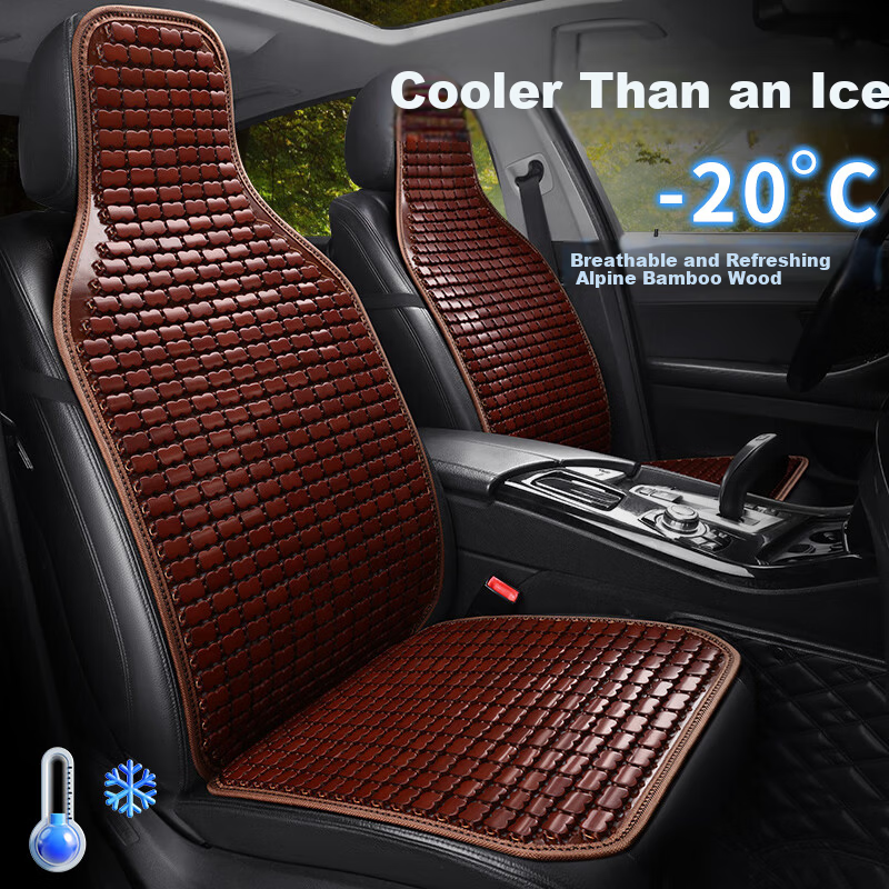 GREAT LIFE Car Seat Cushion Summer Cooling Bamboo Mat Truck Seat Pad Bamboo Cooling Seat Car Ice Silk Ventilated Breathable Summer Mat