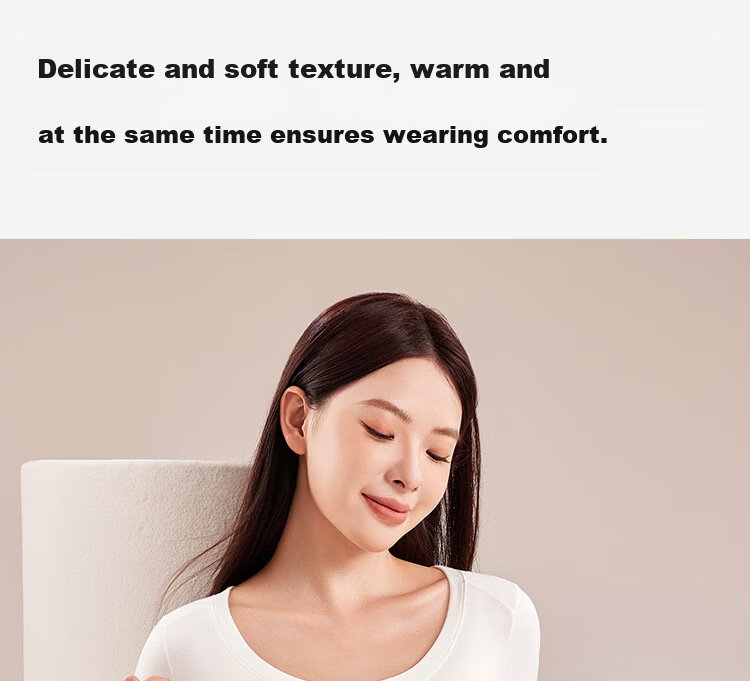 Ordifen Women's Thermal Underwear Set Fleece-Lined Thickened High-Waist Body Shaping Winter Autumn Long Johns Set 7
