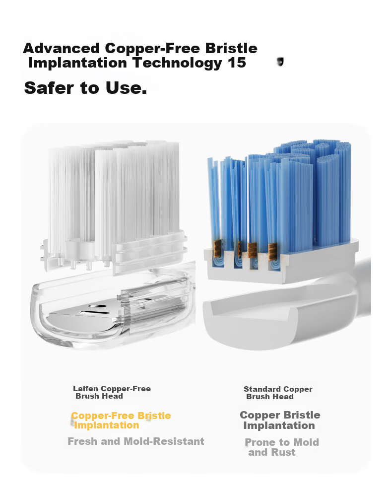 Laifen First Generation Sonic Electric Toothbrush SE Sensitive Brush Laifen Comfortable Cleaning Adult Toothbrush Yellow Couple Birthday Gift for Him/Her 17