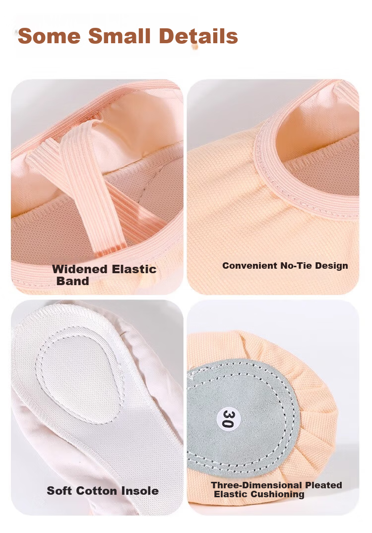 Zhiyouban Adult Dance Shoes, Ballet Professional Practice Shoes for Women, Soft-Soled Slip-On Children's Dancing White Body-Shaping Cat Paw Shoes 5