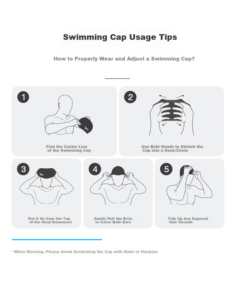 Speedo | CHIIKAWA Series Playful Print Silicone Waterproof Adult Swimming Cap 8