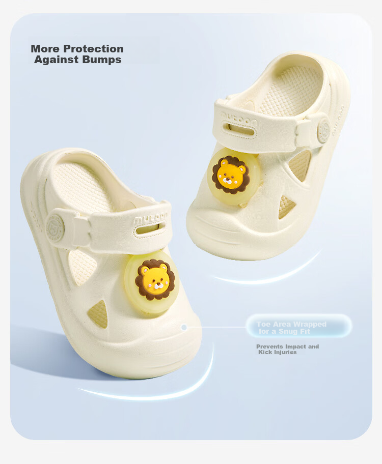 Mutong Baby Boys Summer Essential Oil Protective Clog Cartoon Soft Sole Beach Shoes Girls Wind Violet 150 10
